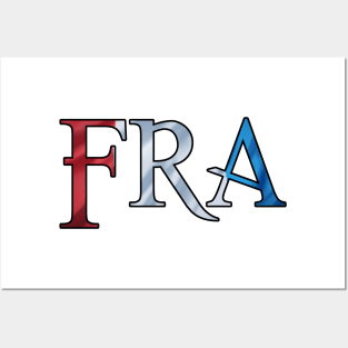 France Flag FRA Posters and Art